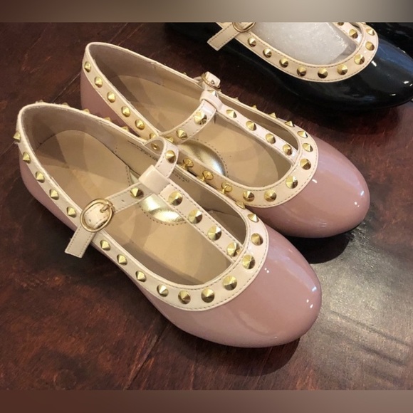 Ivanka Trump T-Strap Studded Flats - Picture 3 of 5